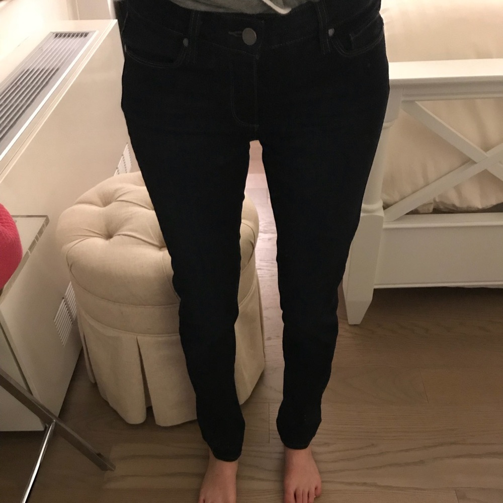 Paige Dark Wash Skyline Skinny Jeans